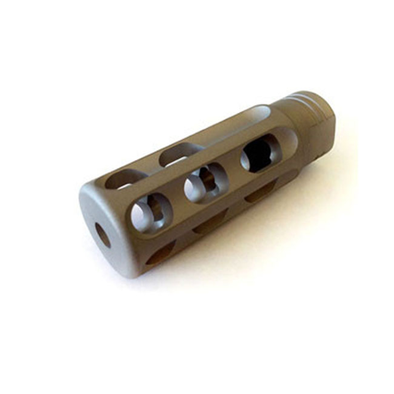 GoGun SuperComp XL .223 Muzzle Brake Titanium Bead Blasted Stealth Gray