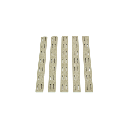 Panele ochronne do łoża w systemie KeyMod pięciopak BCM Rail Panel Kit 5.5 inch Five Pack Flat Dark Earth