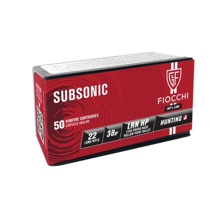 Fiocchi amunicja .22LR SUBSONIC LRN HP 38gr